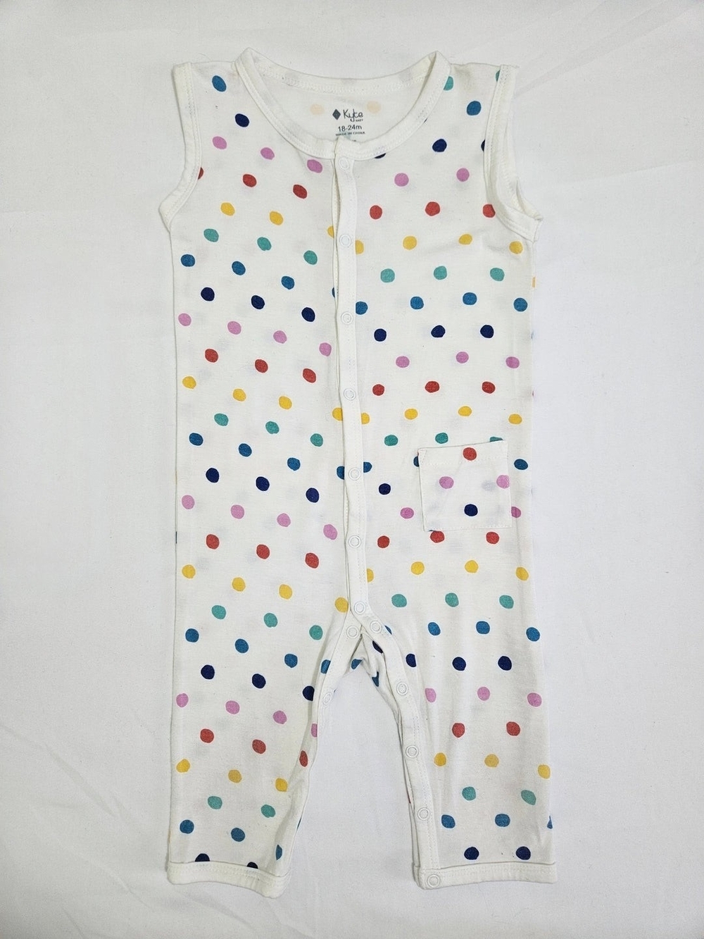 Kyte Baby • Polkadot Sleeveless Romper 18-24 Months